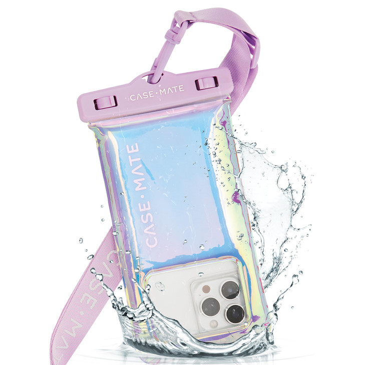 CaseMate Soap Bubble IP68 Waterproof Phone Pouch Floating Waterproof Phone Case wCrossbody Lanyard Cruise Ship Travel Es