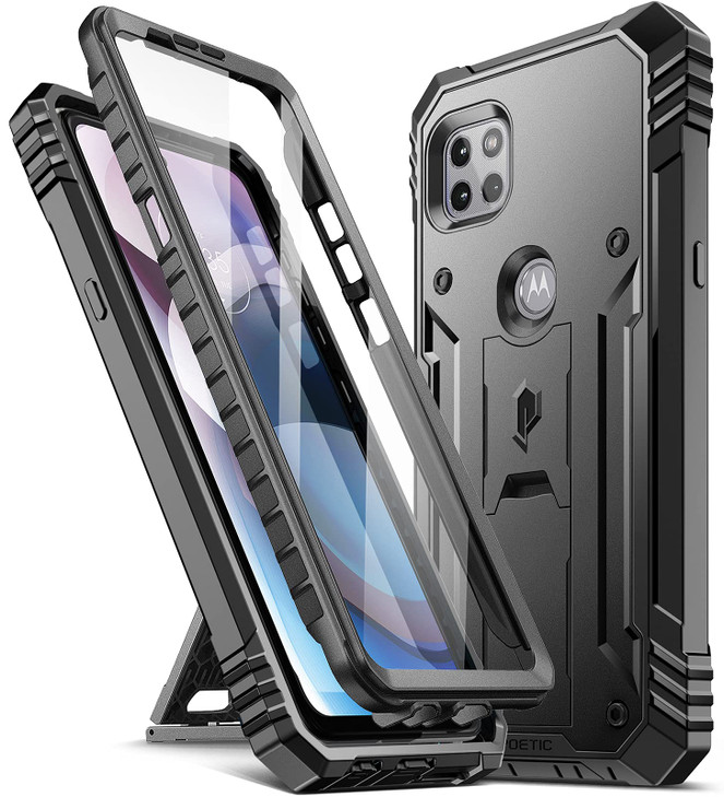 Poetic Revolution Series Case for Motorola Moto One 5G Ace 2021 FullBody Rugged DualLayer Shockproof Protective Cover wi