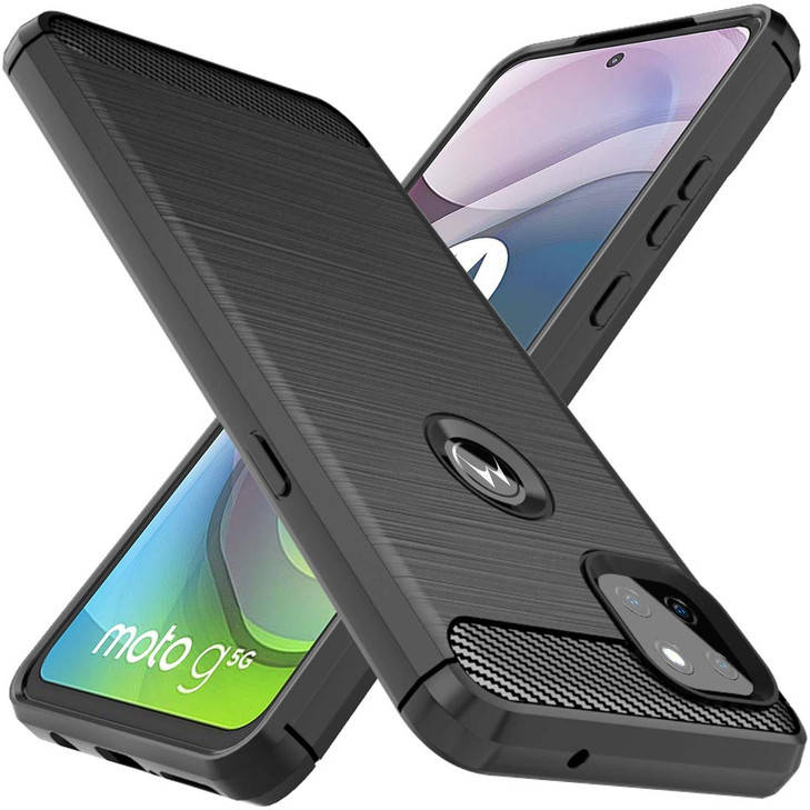 Osophter for Moto One 5G Ace Case ShockAbsorption Flexible TPU Rubber Protective Cell Phone Cover for Motorola Moto One