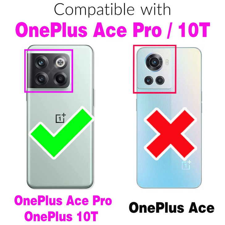 Furiet Compatible with OnePlus 10T 5GOne Plus Ace Pro Wallet Case Wrist Strap Lanyard Flip Cover Card Holder Stand Cell