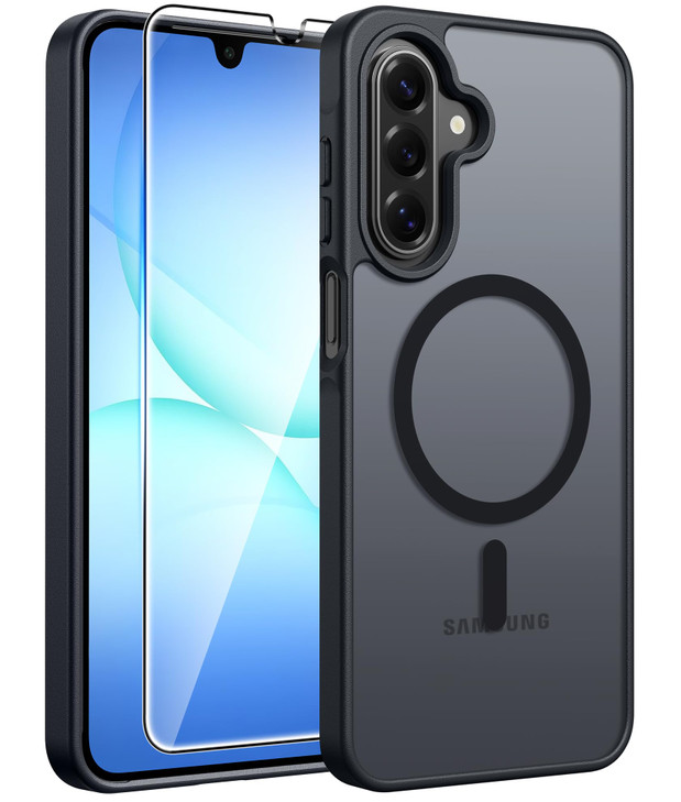 FNTCASE for Galaxy A17A16 5G Phone Case for Samsung A17 Cases Compatible with Magsafe Screen Protector Matte Translucent