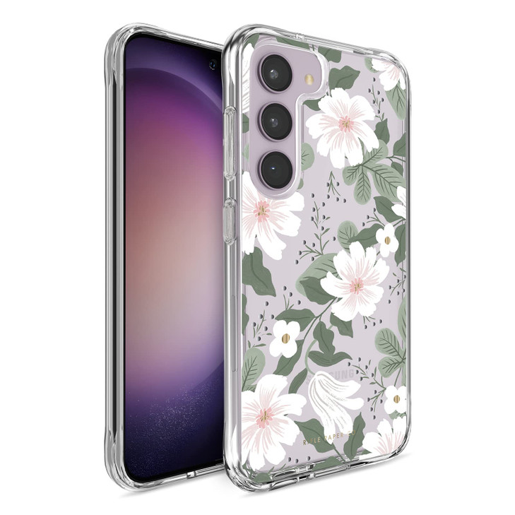 Rifle Paper Co Samsung Galaxy S23 Plus Case for Women 66 12ft Drop Protection Wireless Charging Floral Print Phone Case