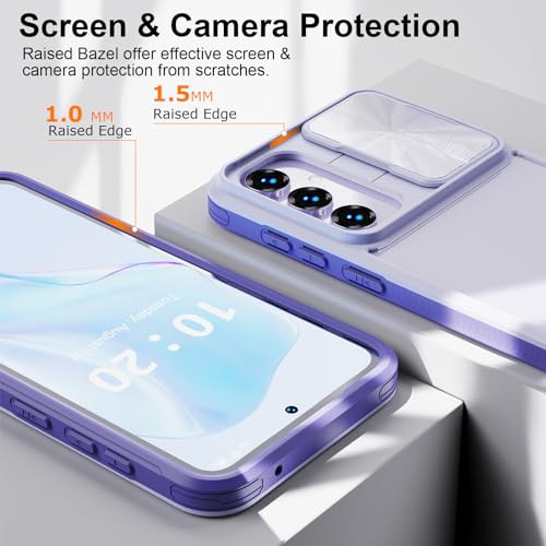 Designed for Samsung Galaxy S24 FE Case Clear Glitter Slim Lightweight Shockproof Women Crystal Bling Protective Case Co