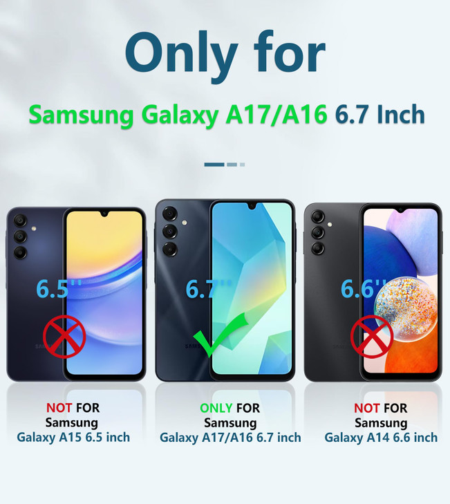 FNTCASE for Galaxy A17A165G Case Samsung A17 5G MilitaryGrade Dropproof Phone Cover with Kickstand Slide Camera Cover Pr