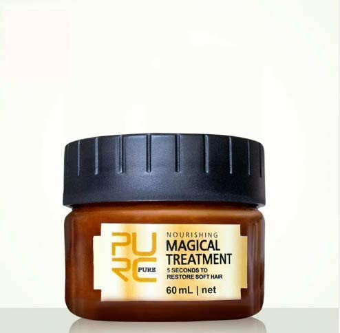 Omaky 60ml Magical Hair Treatment Mask 5 Seconds Repairs Damage Hair Advanced Molecular Hair deep Conditioner Roots Treatment Return Bouncy Restore E