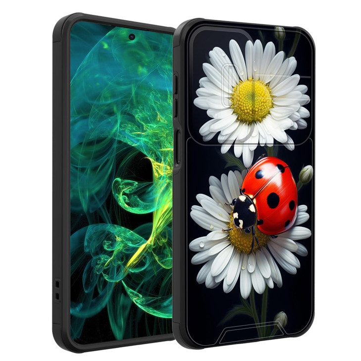 smauncucn for Galaxy A16 5G Case with Slide Camera CoverHeavy Duty Dual Layer Hybrid Shock Proof Protective Rugged Bumpe