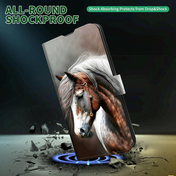 BFDHGQZC Wallet Case for Samsung Galaxy S24 FE with Card Holder SlotsWrist Strap PU Leather Flip Kickstand Wallet Shockp