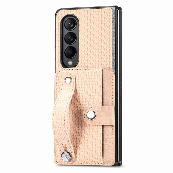 Asuwish Phone Case for Samsung Galaxy Z Fold 2 5G 2020 and Cell Accessories with Wrist Strap Credit Card Holder Slot Sta