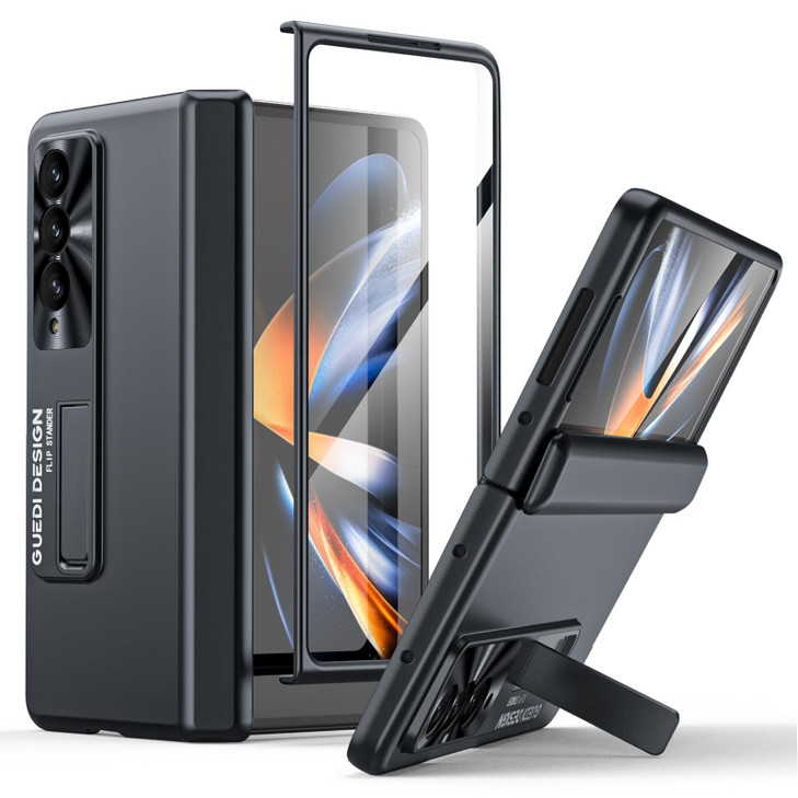 CENMASO for Samsung Galaxy Z Fold 4 Case Z Fold 4 Case with Hinge Protection Screen Protector Invisible Kickstand UltraT