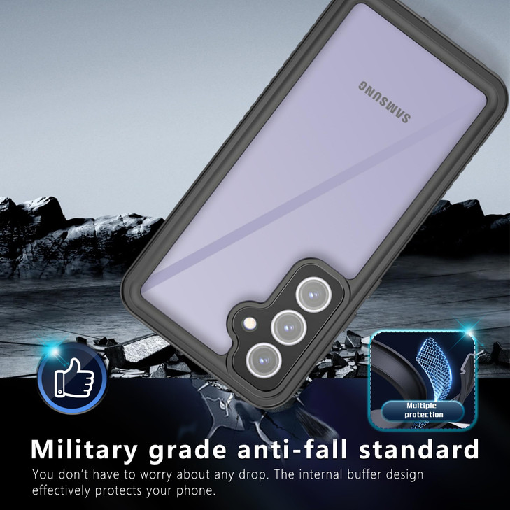 LJFLYXRI Waterproof Case Compatible with Samsung Galaxy S24 FE 2024 IP68 Certified FullBody Rugged Protection with Built