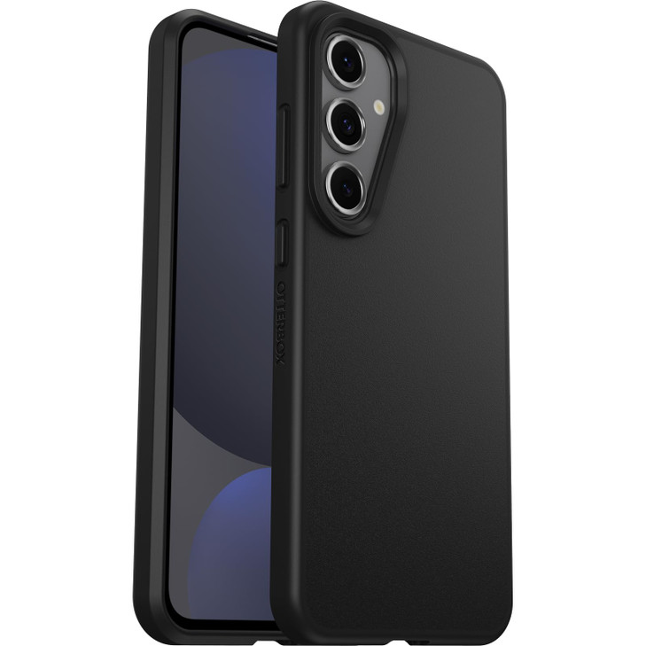 OtterBox Samsung Galaxy S24 FE React Series Case Black UltraThin PocketFriendly Raised Edges Protect Camera Screen Wirel