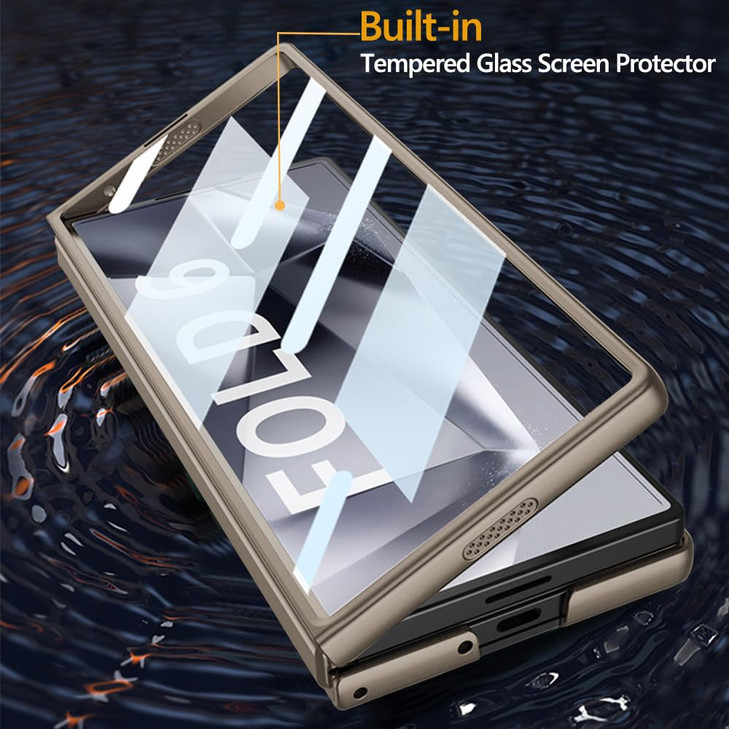 Wibrthz Clear Case for Samsung Galaxy Z Fold 6 Slim Fit Hard PC Case with Front Screen Protector AntiYellowing Transluce