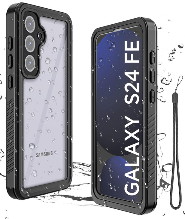 Miimall for Samsung Galaxy S24 FE Case Waterproof IP68 Underwater Full Heavy Duty Protection Builtin ScreenCamera Protec