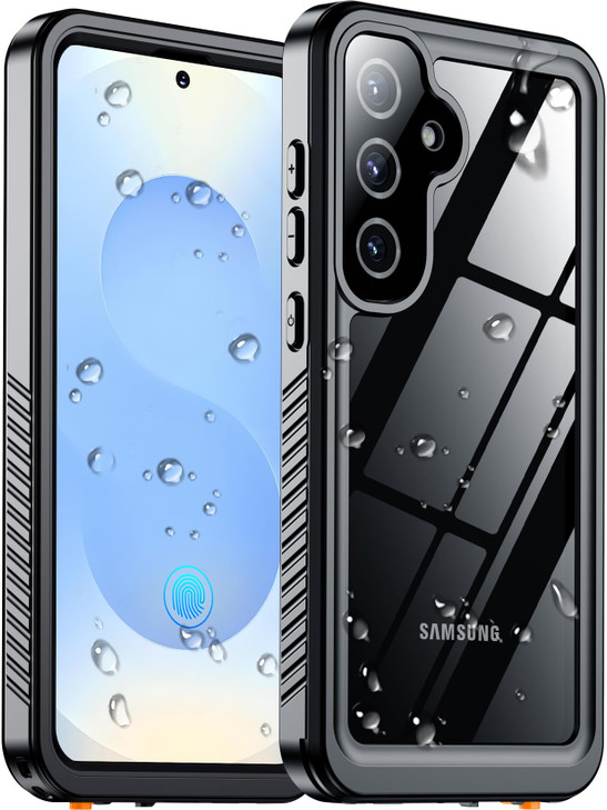Temdan Designed for Samsung Galaxy S25 Case Waterproof Builtin Lens Screen Protector Military Shockproof Dropproof IP68
