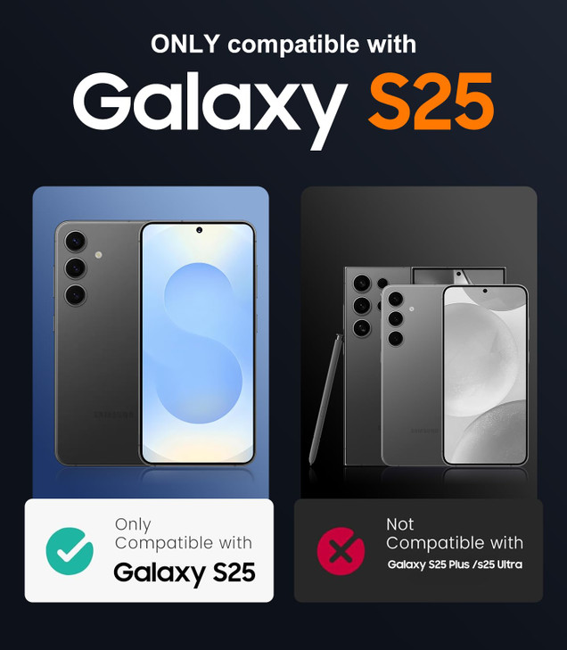 Temdan Designed for Samsung Galaxy S25 Case Waterproof Builtin Lens Screen Protector Military Shockproof Dropproof IP68