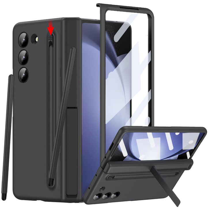 YQODSZ for Samsung Galaxy Z Fold 6 Case with S Pen Holder Stylus Fold6 Kickstand Case with Screen Protector Hinge Protec
