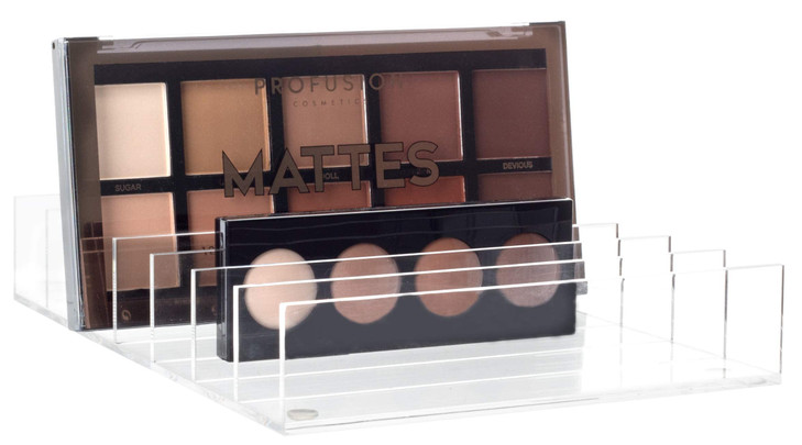Mantello Clear Makeup Organizer Eyeshadow Palette Organizer Cash Holder & Makeup Palette Organizer Acrylic