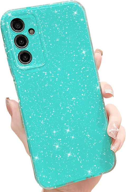 MINSCOSE Compatible with Samsung Galaxy A16 5G CaseCute Neon Bright ColorGlitter Bling Thin Slim Shockproof Silicone Spa