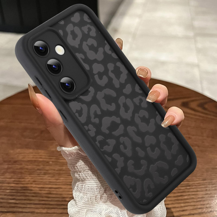 MOWIME Compatible with Samsung Galaxy S24 FE Case Cheetah Print Shockproof Soft TPU Anti Scratch Protective Case for Wom
