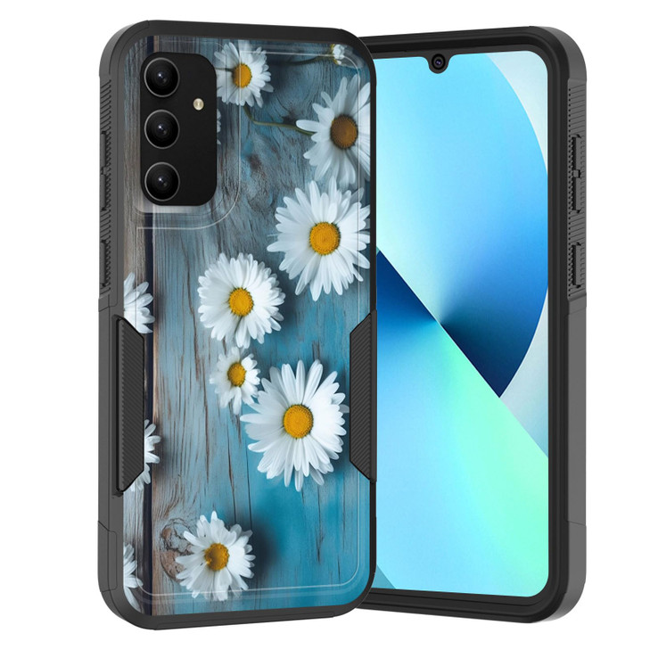 KJFHDJFDH for Galaxy S24 FE CaseDual Layer Hybrid Heavy Duty Rugged Shockproof Hard PC Soft Silicone Protective Case for