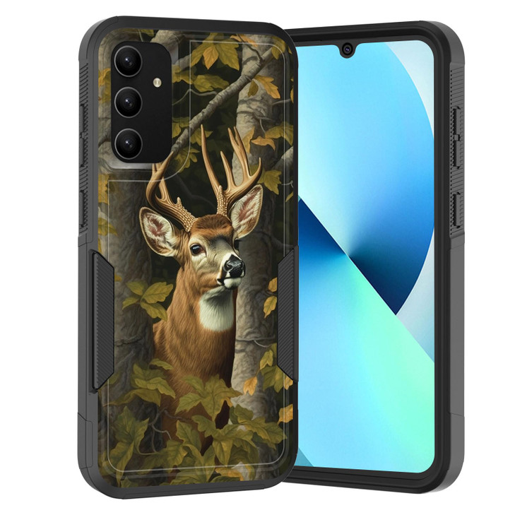 KJFHDJFDH for Galaxy S24 FE CaseDual Layer Hybrid Heavy Duty Rugged Shockproof Hard PC Soft Silicone Protective Case for