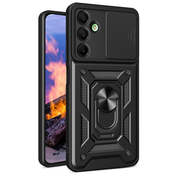 Ysnzaq Armor Case for Samsung Galaxy A16 5G Military Grade Durable Shockproof Protective Phone Case with Kickstand Slide