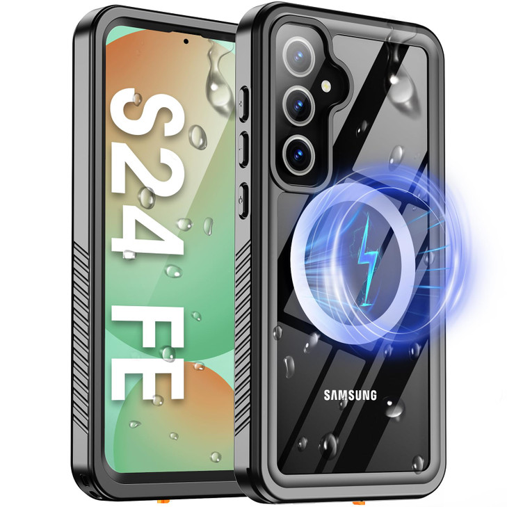 Oneagle Waterproof for Samsung Galaxy S24 FE Case Fit for MagSafe 360 Full Body Protective S24 FE Case IP68 UnderwaterBu