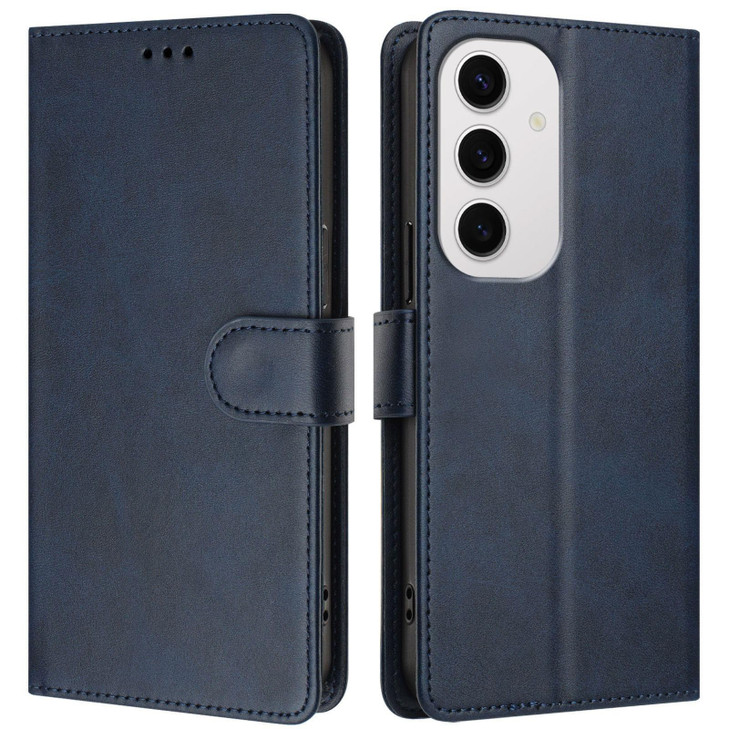 OOPKINS Wallet Case for Samsung Galaxy S24 FE PU Leather Wrist Strap Flip Case RFID Blocking Card Holder Kickstand Magne