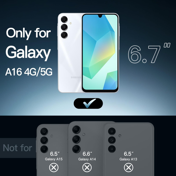 JETech Case for Samsung Galaxy A16 5G 4G 67Inch NonYellowing Shockproof Bumper Protective Phone Cover AntiScratch Hard P