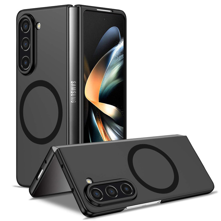 CCSamll Magnetic Phone Case for Samsung Galaxy Z Fold 6 5G MilitaryGrade Shockproof Case Builtin Magnet Circle Cover for