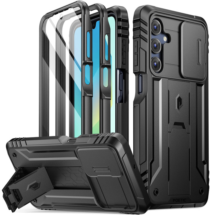 Poetic Revolution Case for Samsung Galaxy A17 A16 5G Slide Camera Cover 20FT MilGrade Drop Tested FullBody Rugged Shockp