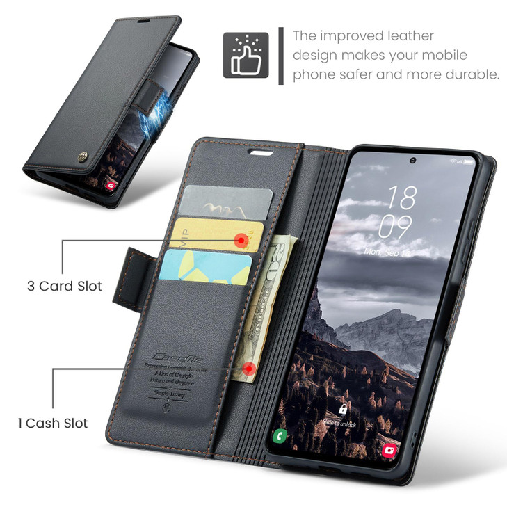 QLTYPRI Wallet Case for Samsung Galaxy A16 4G5G Premium PU Leather Magnetic Flip Folio Case with RFID Blocking Credit Ca