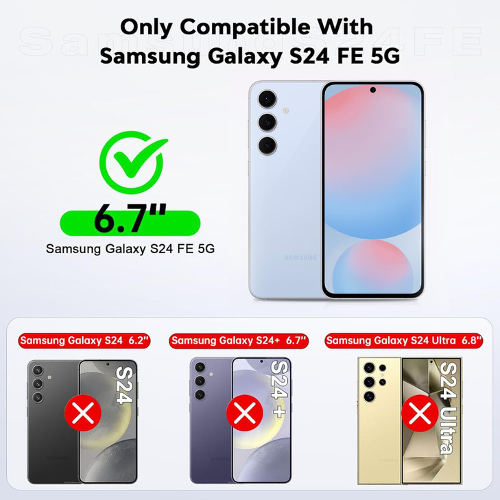 Xlevel for Samsung Galaxy S24 FE Case Clear Slim Fit UltraThin Super Soft TPU S24 FE Phone Cover Light Protective AntiSl