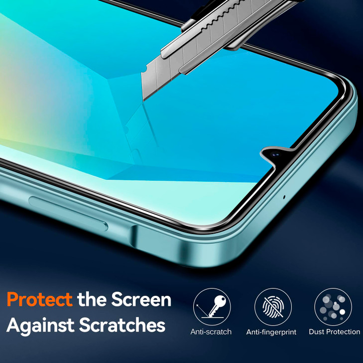 ivoler 3in1 Clear Case for Samsung Galaxy A16 5G with 2 Pack Tempered Glass Screen Protector Military Grade Protection T