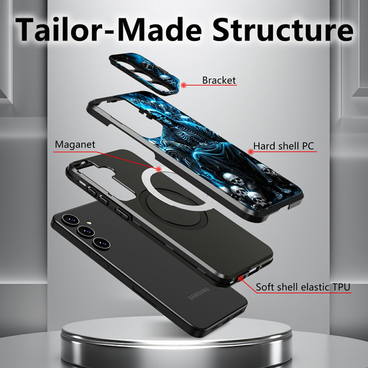 DIGTIALL for Samsung Galaxy S24 FE 67 Case with Stand and Camera Cover for Galaxy S24 FE Case with Dual Layer Heavy Duty