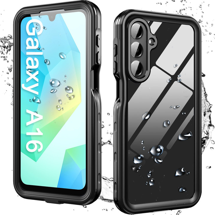 Hllhunkhe for Samsung Galaxy A16 5G Case Waterproof IP68 Waterproof Dustproof Builtin Screen Protector Rugged Full Body