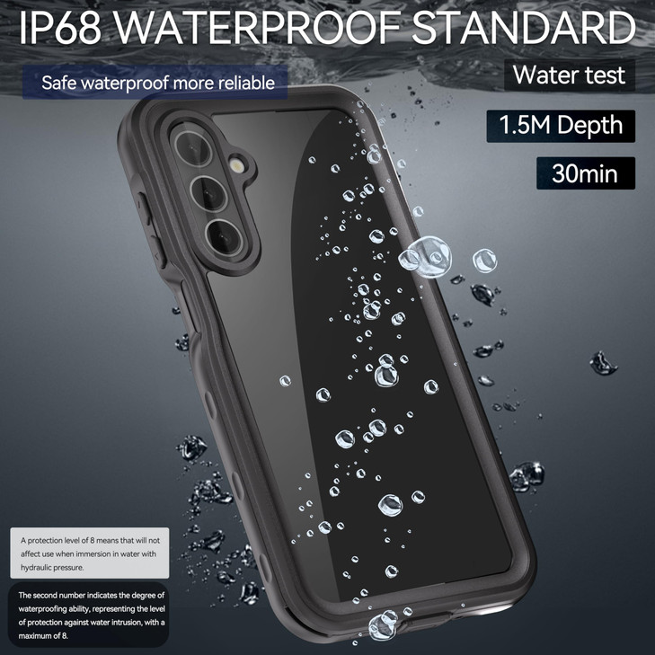Hllhunkhe for Samsung Galaxy A16 5G Case Waterproof IP68 Waterproof Dustproof Builtin Screen Protector Rugged Full Body