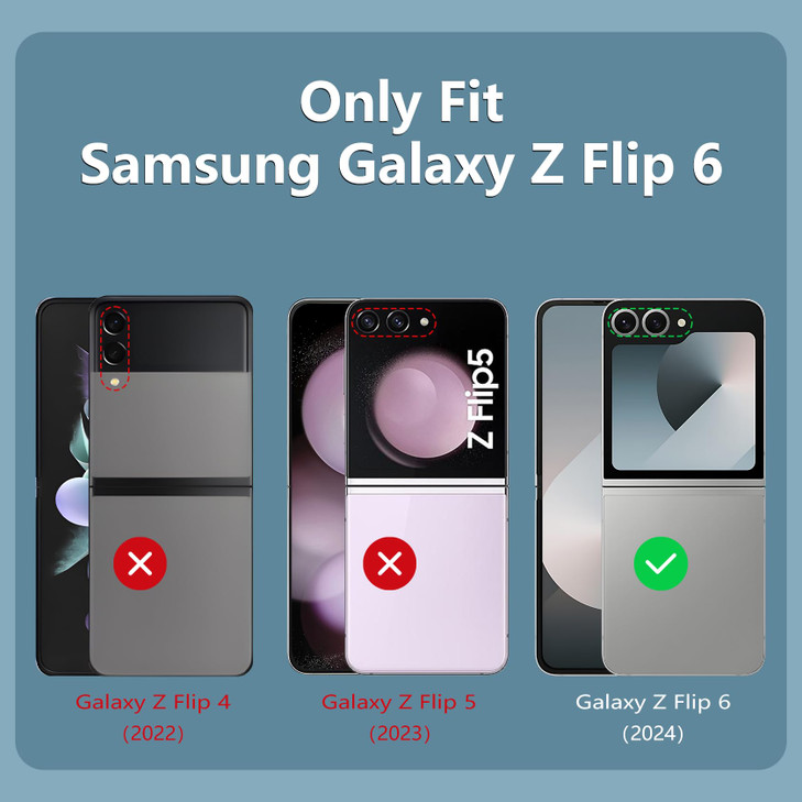 FNTCASE for Samsung Galaxy ZFlip6 Case Military Grade Protection Shockproof Cell Phone Cover with Belt Clip Holster Kick