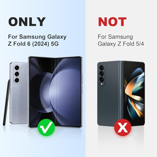 Nillkin for Samsung Galaxy Z Fold 6 Case with Kickstand Hinge Protection Glass Screen Protector Slide Camera Cover CamSh