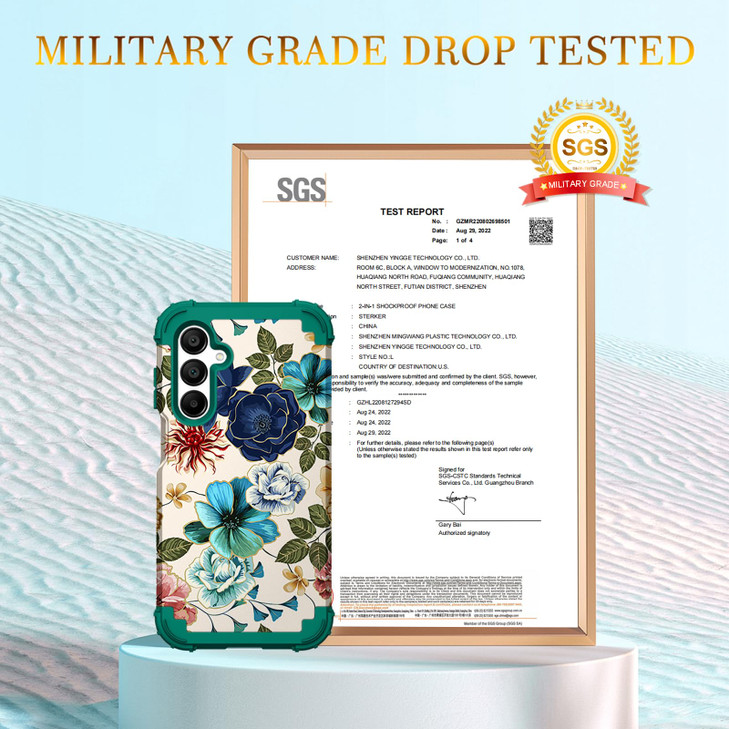 Hocase for Galaxy A16 5G Case Heavy Duty Shockproof Protection Soft Silicone Rubber BumperHard Plastic Hybrid Protective