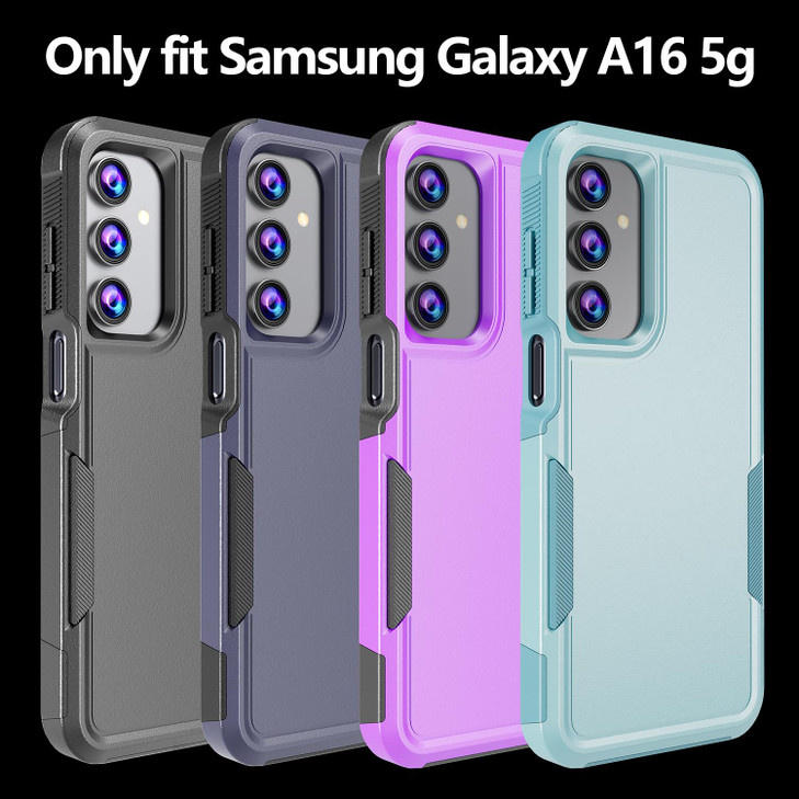 GSDCB Phone Case for Samsung Galaxy A16 5G Case Samsung A16 5G Case with Tempered Glass Screen Protector Soft TPU Hard B