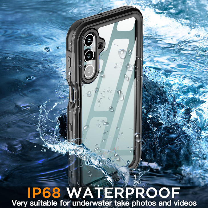AICase Waterproof Case for Samsung Galaxy A16 Clear SnowproofDustproof and ShockproofIP68 Certified Real 360 Full Body P