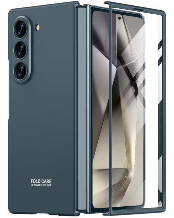 Miimall Slim Fit Case for Samsung Galaxy Z Fold 6 Case with Screen Protector Full Body Ultra Thin PocketFriendly Matte S
