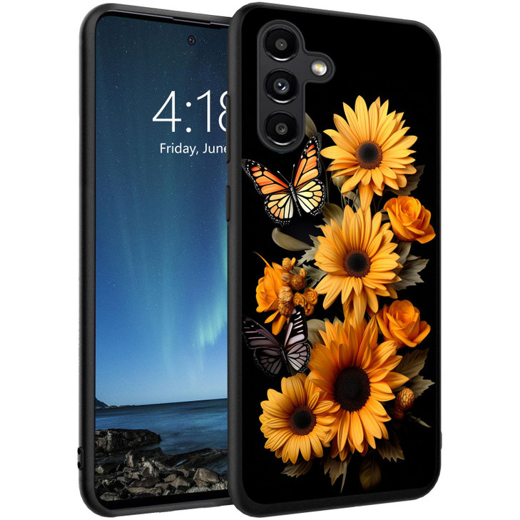 DSRGRGFDJ Designed for Galaxy S24 FE Case 67 inchUltraThin Silicone AntiScratch and ShockProof Bumper Cover Sunflower Bu