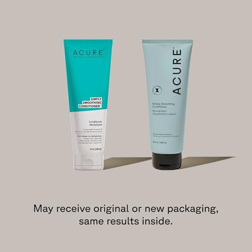 Acure Simply Smoothing Conditioner - Hydrating & Moisturizing Conditioner for Women & Men, Detangling & Softening for Dry, Frizzy, Damaged, Thin & Th