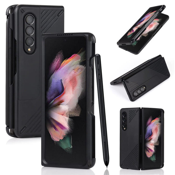 Cavor Designed for Samsung Galaxy Z Fold 3 Case with S Pen HolderFull Body Protective AntiScratch AntiDrop WearResistant