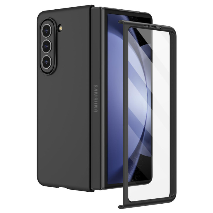 Ruky for Samsung Galaxy Z Fold 5 Case Full Body Cover with Builtin Screen Protector Support Wireless Charging Hard PC Sl