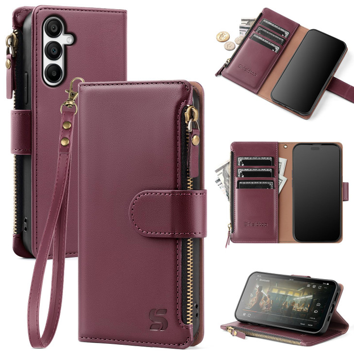 Shieldtop Compatible with Samsung Galaxy A16 5G Wallet Case with Card HolderPU Leather Phone Case Flip Protective Cover