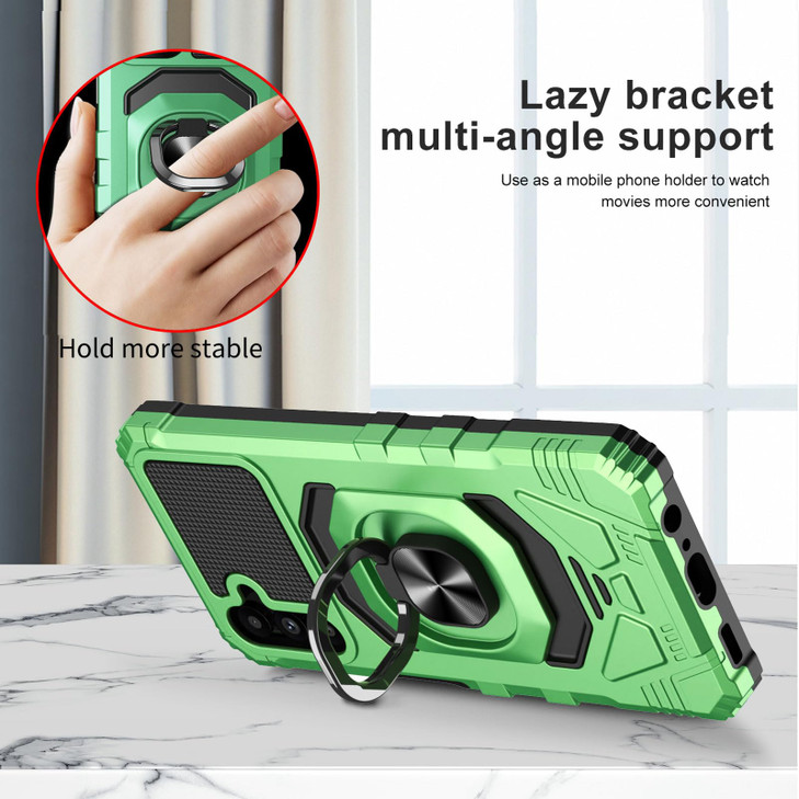Ailiber for Galaxy S24 FE Case with Kickstand Samsung Galaxy S24 FE Phone Case with Screen Protector for Magnetic Car Mo