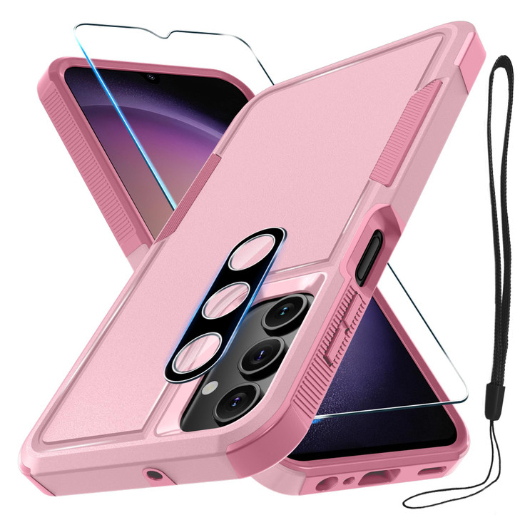 RMOCR Case for Samsung Galaxy A16 5G Full Body Heavy Duty Rugged Shockproof Protective Phone Cover with Lanyard Strap Te